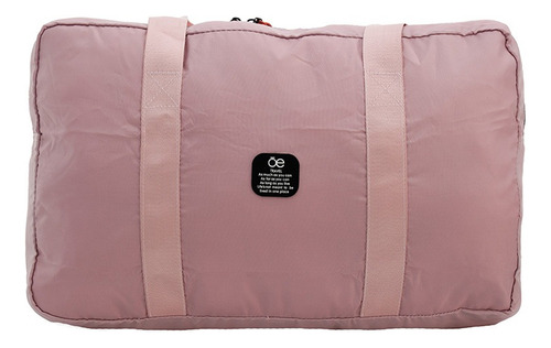 Duffle Bag Unisex Cloe Plegable Mediana Color Rosa