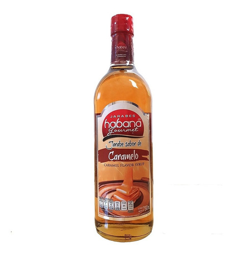 Jarabe Sabor Caramelo Habana Gourmet 750 Ml