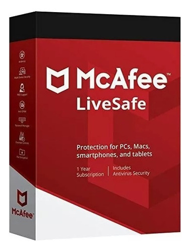 Mcafee Live Safe Dispositivos Ilimitados Con Tu Email.