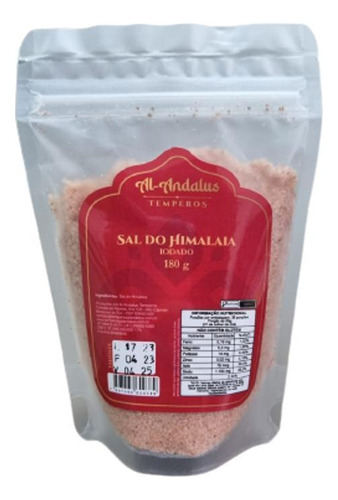 Kit 3x: Sal Rosa Do Himalaia Moído Al Andalus 180g