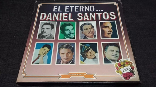 El Eterno Daniel Santos Box Caja X 4 Lp Vinilo Bolero Salsa