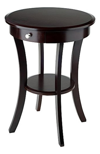 ~?winsome Wood Sasha Accent Table, Cappuccino(el Color Puede