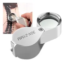 Comprar Plegable 30 X 21mm Vidrio Lupa Lupa Joyero Ojo Joyería Lupa 