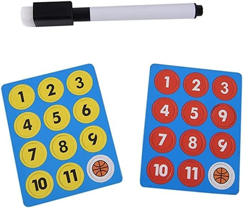Imagen 3 de 6 de Tablero Magnetico Para Entrenador De Basquet Baloncesto
