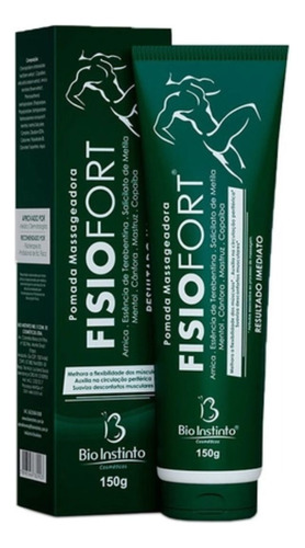 Pomada Massageadora Fisiofort Verde 150g