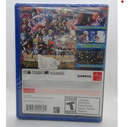 Blazblue Chrono Phantasma Ps Vita Nuevo