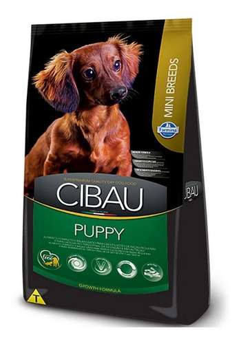 Ração Para Cães Filhotes Raças Mini 10,1kg Cibau