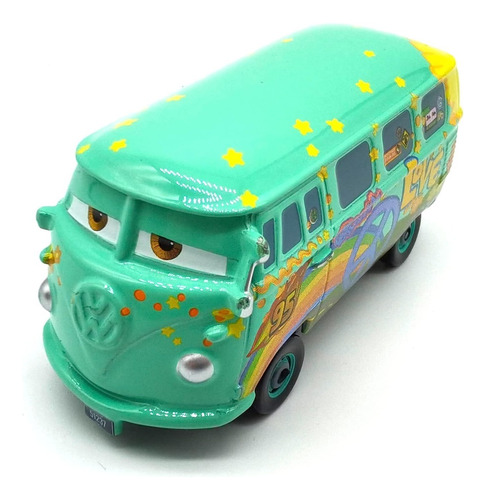 Disney Pixar Cars Fillmore Volkswagen Hippie Van Peace Love