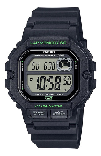 Reloj Casio Iluminator Ws-1400h-1avcf 100% Original Y Nuevo