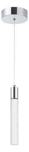 Lampara Colgante Led 1 Luz 6w Cromo Modelo Manhattan Q90101