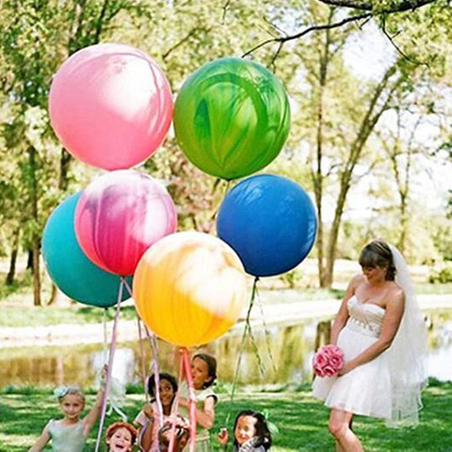 10 Globos Gigantes De 36 Pulgadas Redondos Inflables De Láte
