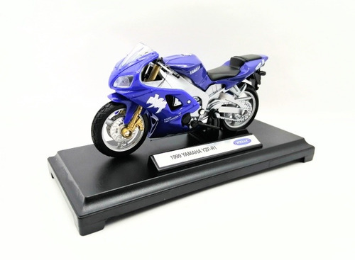 Moto De Colección A Escala 1/18 Yamaha Yzf R1 1999