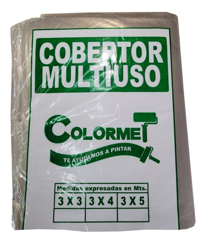 Cobertor Plastico Obra / Pintor 3 X 5 Mts Colormet Caporaso
