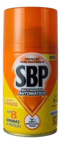 Multi-Inseticida Automático Óleo de Citronela SBP Frasco 250ml Refil Grátis 20% de Desconto