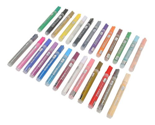 Rotulador Acrílico, 26 Rotuladores, 24 Colores Brillantes, I