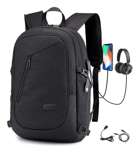 Mochila De Negocios Urbana Antirrobo De 30 L With Usb Charge