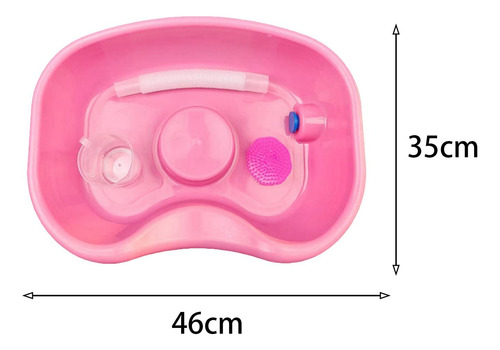 Lavabo Portátil Para Lavado De Cabello En Casa, Rosa