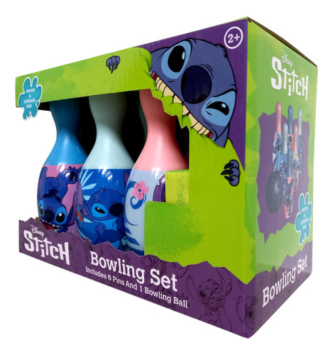 Set De Boliche De Stitch (6 Pinos Y 1 Bola) What Kids Want