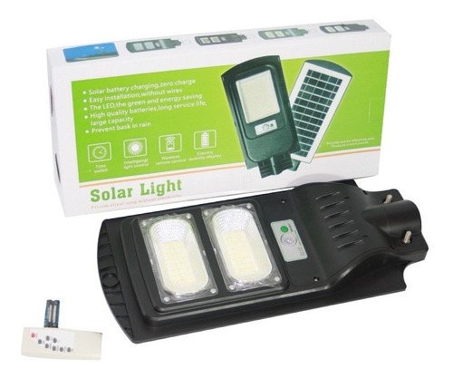 Foco Poste Led Solar 60w. Sensor Con Soporte Y Control