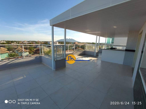 Maravilhosa Cobertura Com 3 Dormitórios À Venda, 134 M² Por R$ 350.000 - Atlântica - Rio Das Ostras/rj - Co0044