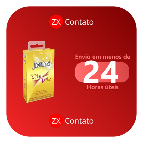 Preservativos Sensação Pele Com Pele Lubrificado Jontex 4 Un