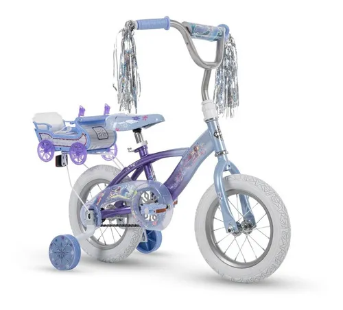 Bicicleta Para Ni as Huffy Frozen Y Trineo Portamu ecas R12 Color