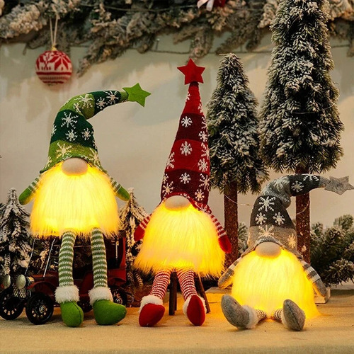 [ Gnomo Sin Rostro Glitter Christmas Dolls Regalos De