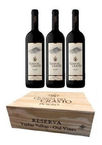 Vinho Q. Crasto Vinhas Velhas Tinto 750ml 3x1 (cx Madeira)