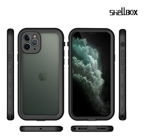 Case Capa Prova D Água Resistente A Queda 360 Para iPhone 12 Cor Preto