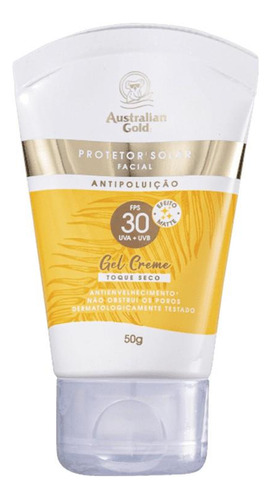 Australian Gold Fps 30 Protetor Solar Facial 50g