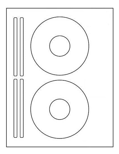 Cd Dvd Etiqueta Servir Marca Tamaño 5931 para Laser Tinta