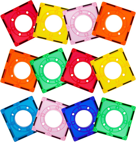 Picassotiles 12 Piezas De Azulejos Magnéticos Para Canicas, 