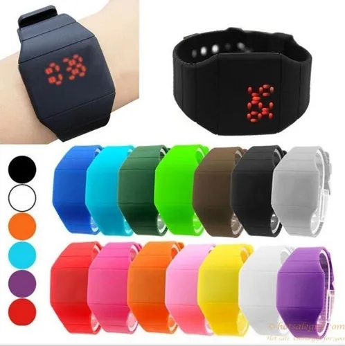 Reloj Digital Led Pulsera Touch De Silicon Unisex 20 Piezas