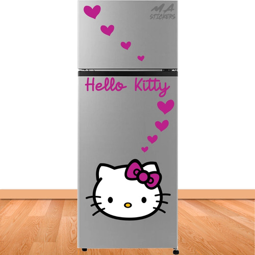 Decoración En Vinil Refrigerador Para Hello Kitty Mod4