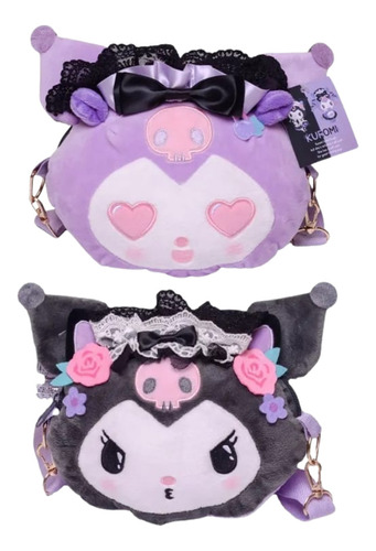 Cartera  Kuromi Doble Cara Kawaii 2 En 1 