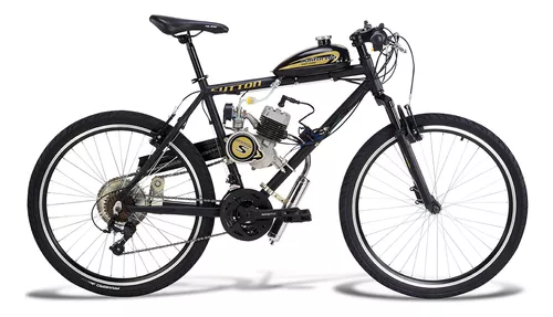 Bicicleta Aro 26 Motorizada 80cc Samy Beach Preta