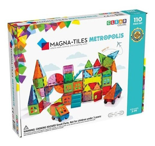 Magna-tiles Metropolis Set, El Original Magnetic B59wr