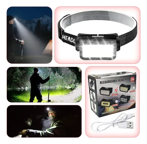 Cspchip Led Lanterna Decabeça Pesca Trilha Bike Luz De Testa
