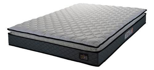 Colchão Casal Espuma D45 Pillow Cinza/branco Hellen -