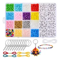 Comprar Doreenbow 2200+pcs Cuentas De Letras Acrílicas Cuentas De Le