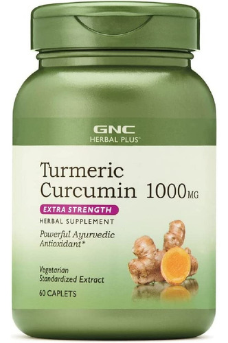 Curcumina De Cúrcuma 1000 Mg Gnc 60 Comprimidos