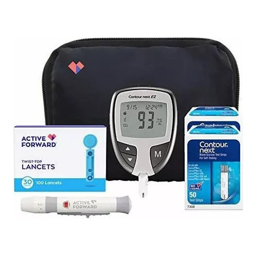 Kit Examen Diabetes Glucosa Sangre Medidor Tiras Prueba