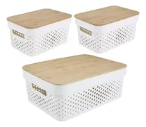 Comprar Cajas Organizadoras Plasticas Canastos Multiuso Set Casatua