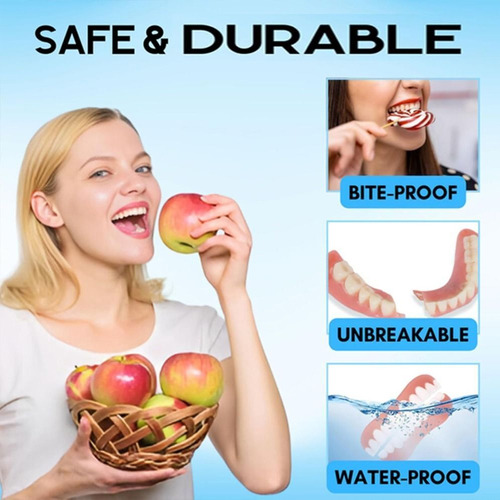 Conjunto De Prótese De Silicone Portátil, Sorria Naturalment