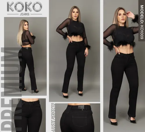 Pantal n De Mezclilla Koko Jeans Para Dama Azul Mod. Ko1009