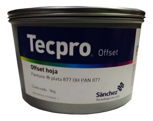 Tinta De Offset Plata Sanchez