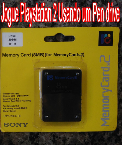 Memory Card Com Free Mcboot + Pen Drive De 16 Gb Com Jogos