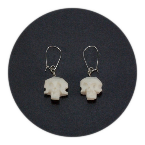 Aretes  Calavera De Hueso