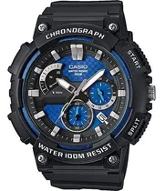 Comprar Reloj Casio Crono Mcw-200h-2av Hombre E-watch Color de la correa Negro Color del bisel Negro Color del fondo Azul