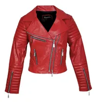 Comprar Campera De Cuero Dama Vacuno Rockera Ramones Redbell Koux